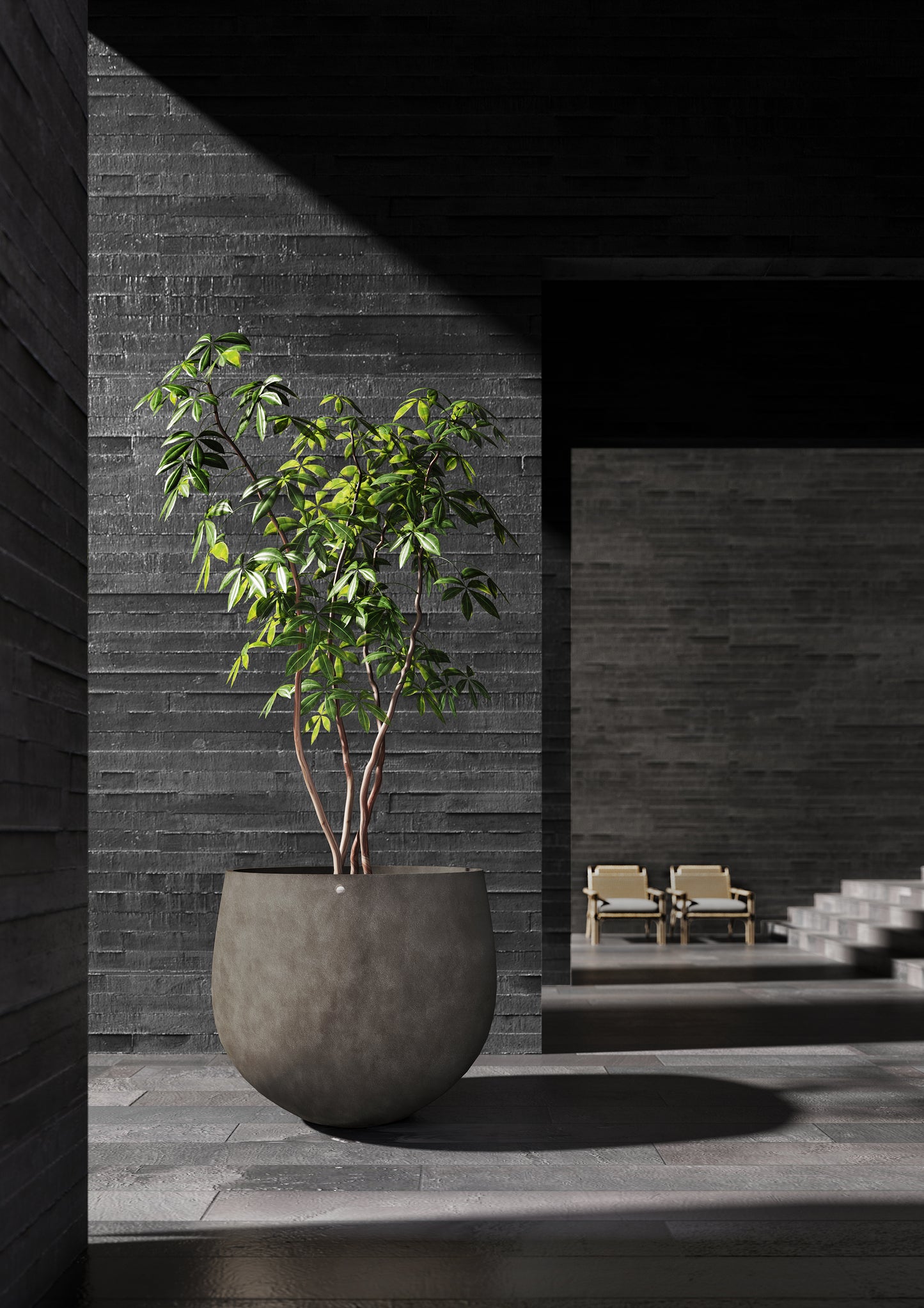 Kukkaruukku Opulo 100cm jokikivi 3kpl setti