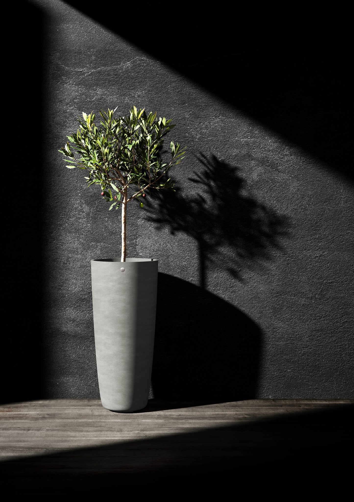 Kukkaruukku Lofto 42cm harmaa kivi