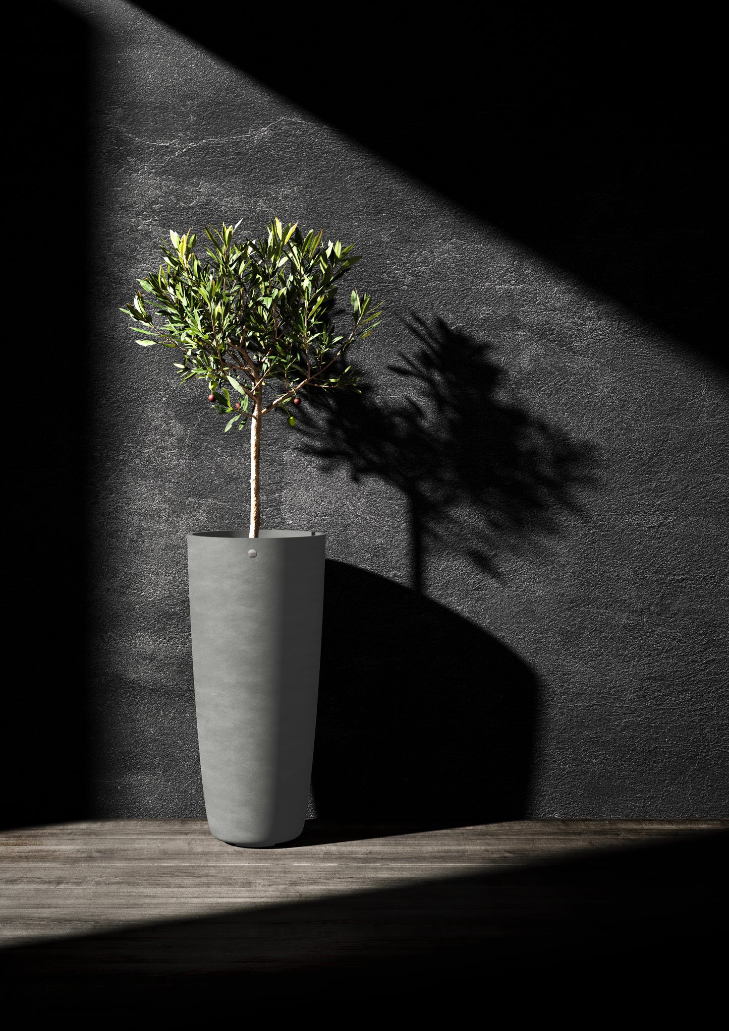 Kukkaruukku Lofto 50cm harmaa kivi 3kpl setti