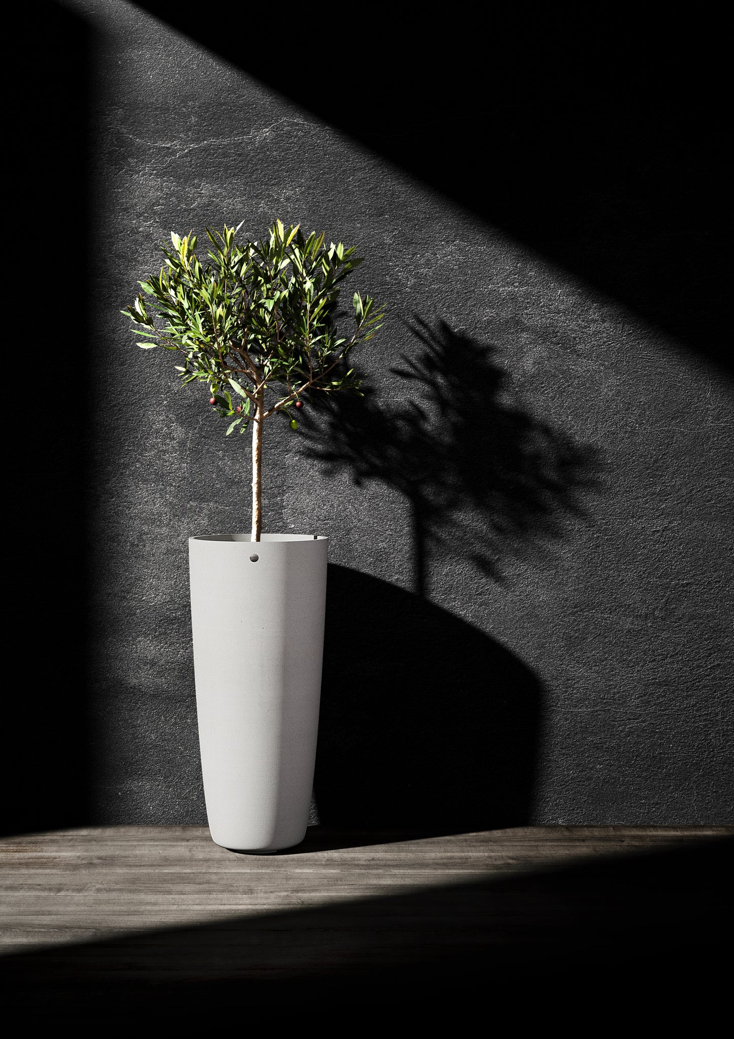 Kukkaruukku Lofto 50cm valkoinen kivi