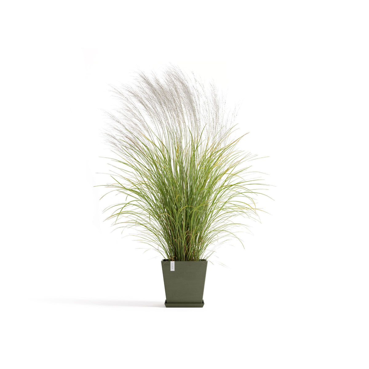 Kukkaruukku Rotterdam design 35cm kaki – kasvin kanssa 2
