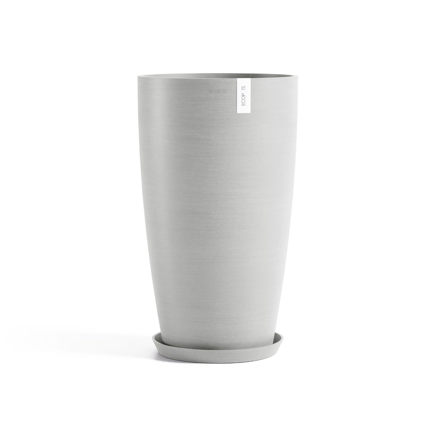 Kukkaruukku Tukholma korkea 60cm valkoharmaa