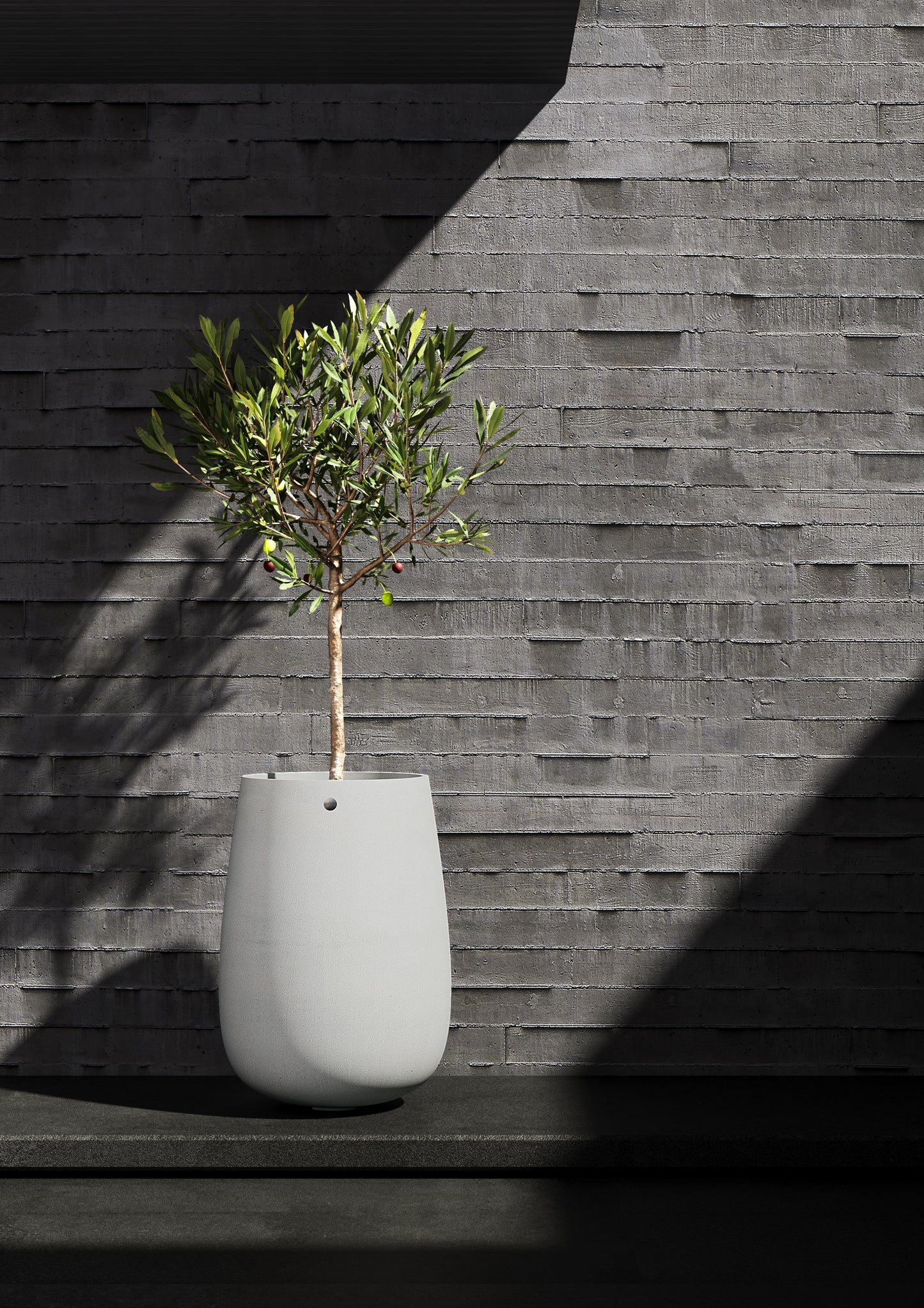 Kukkaruukku Mondo korkea 45cm hiekkakivi