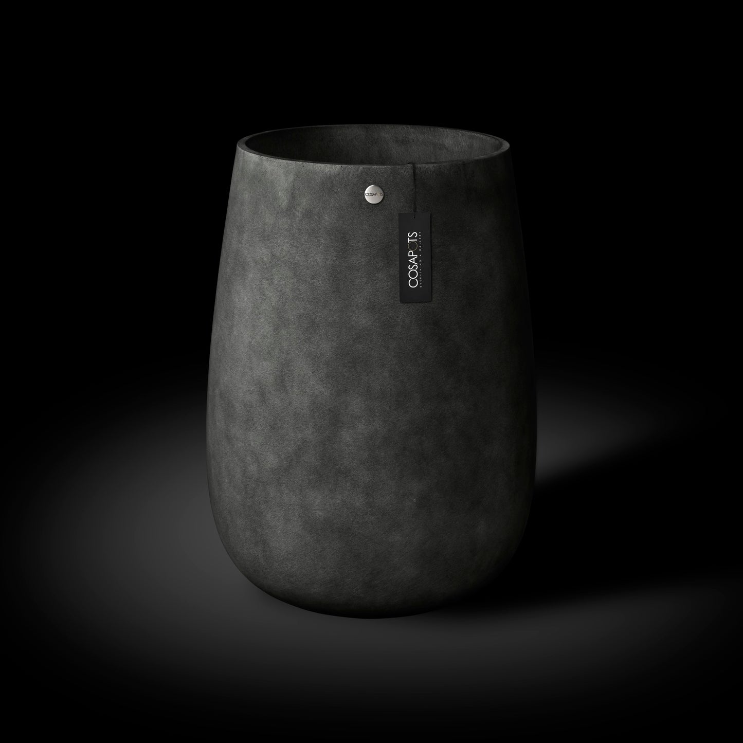 Kukkaruukku Mondo korkea 45cm harmaa kivi