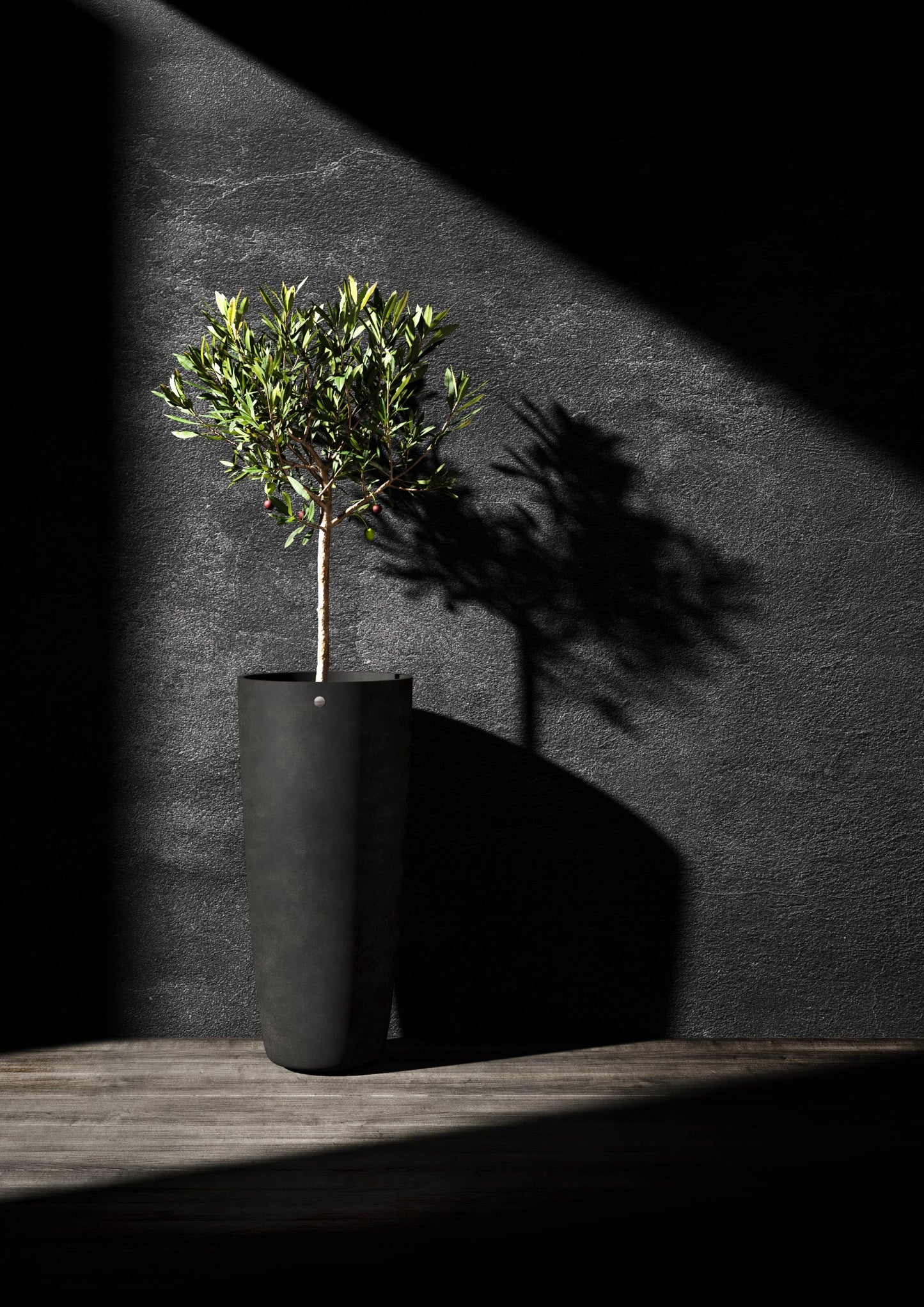 Kukkaruukku Lofto 50cm ruskea kivi