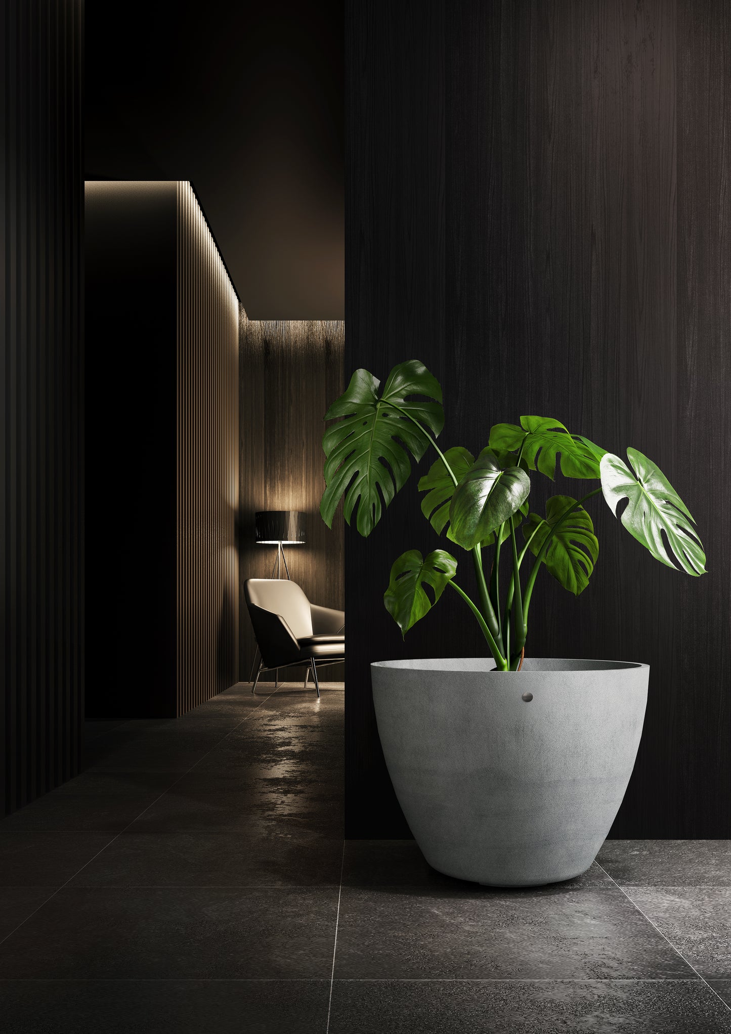 Kukkaruukku Lupo 82cm betonikivi