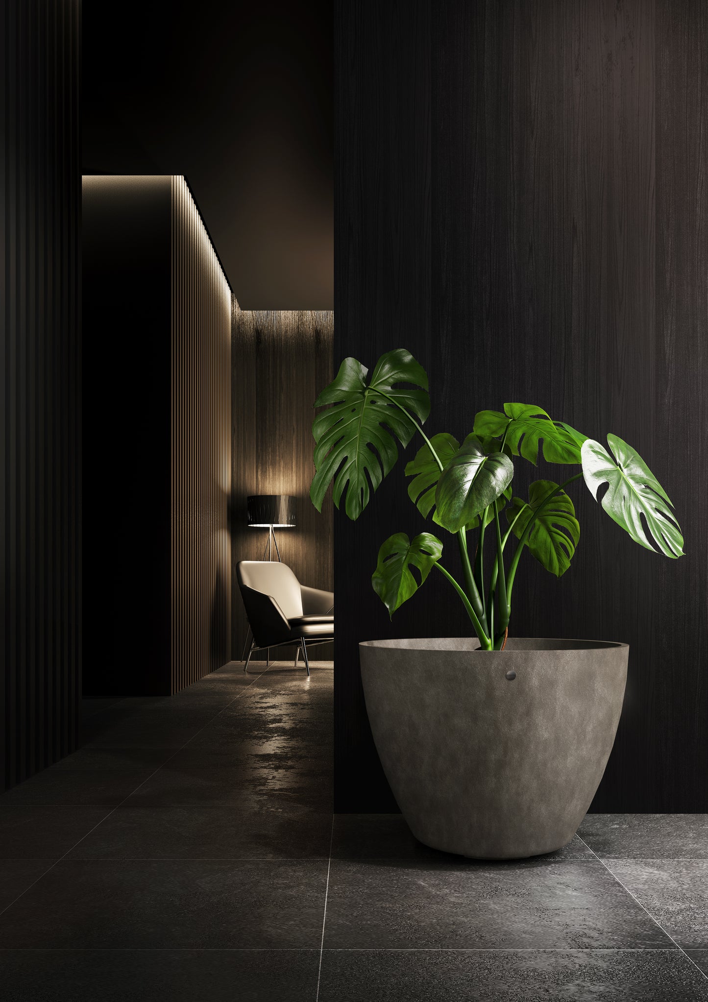 Kukkaruukku Lupo 82cm jokikivi