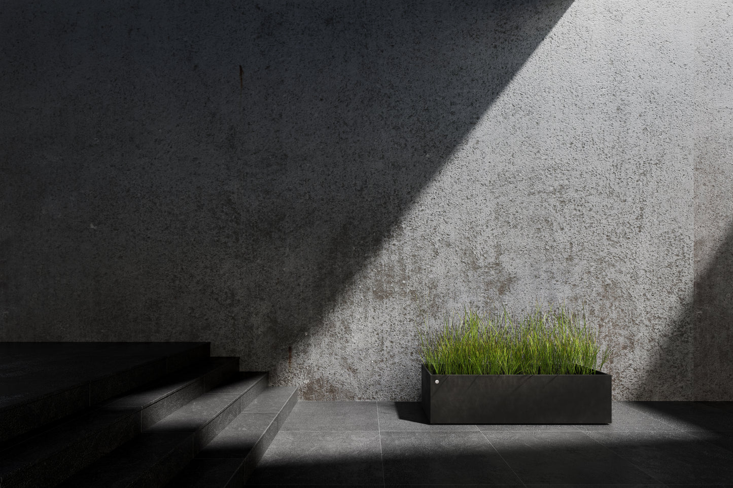 Kukkaruukku Semplito grand 40cm ruskea kivi