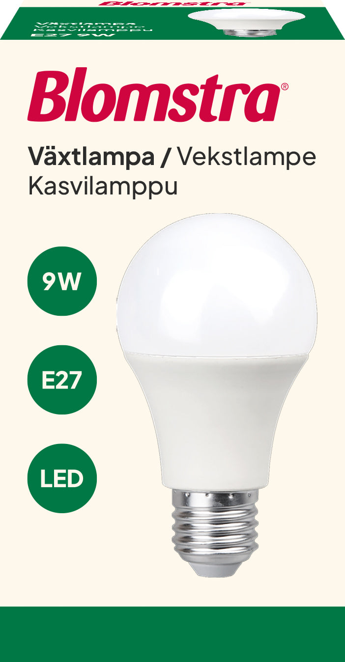 Kasvilamppu E27 9W