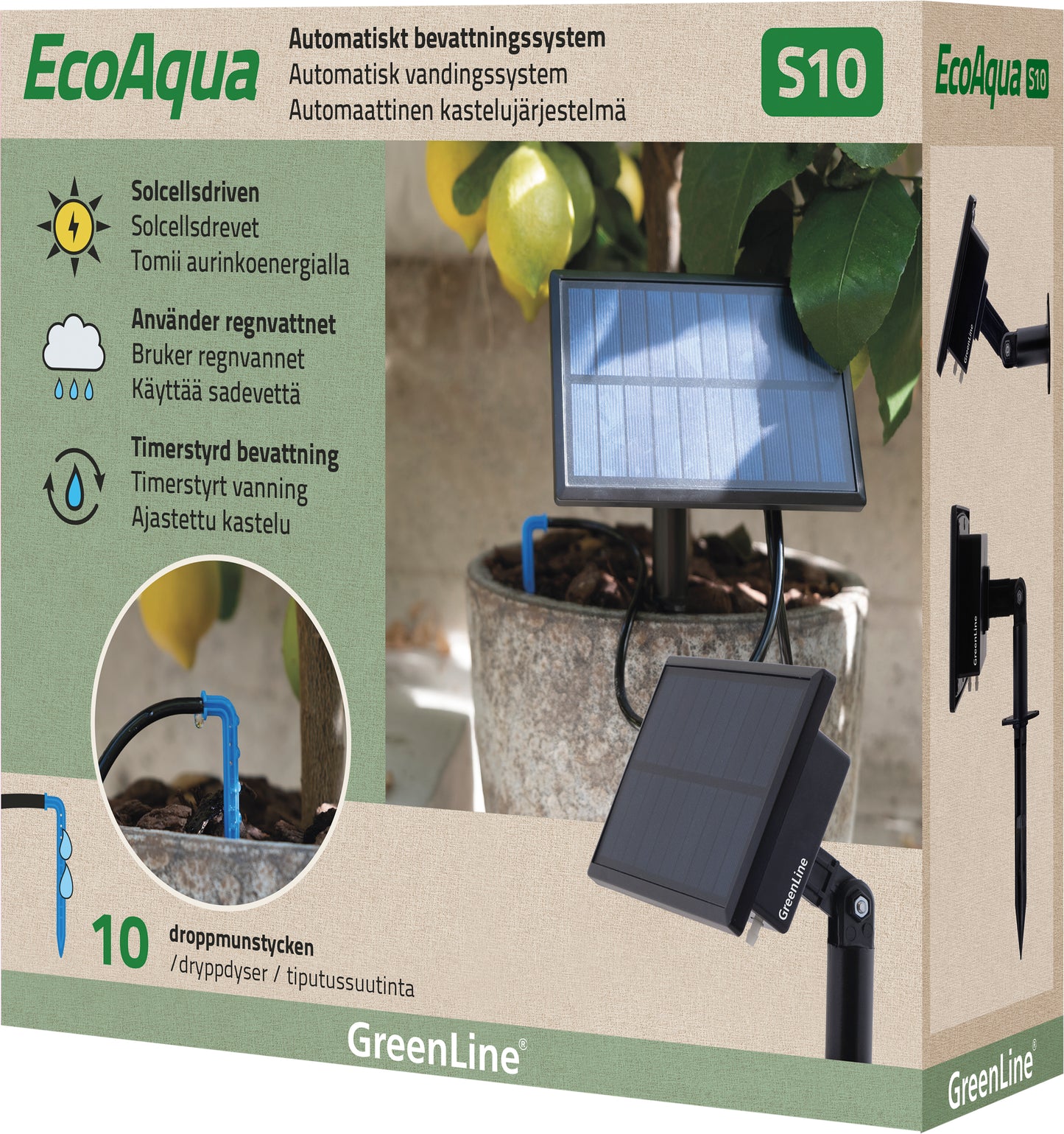 Automatisk droppbevattningsystem EcoAqua S-12