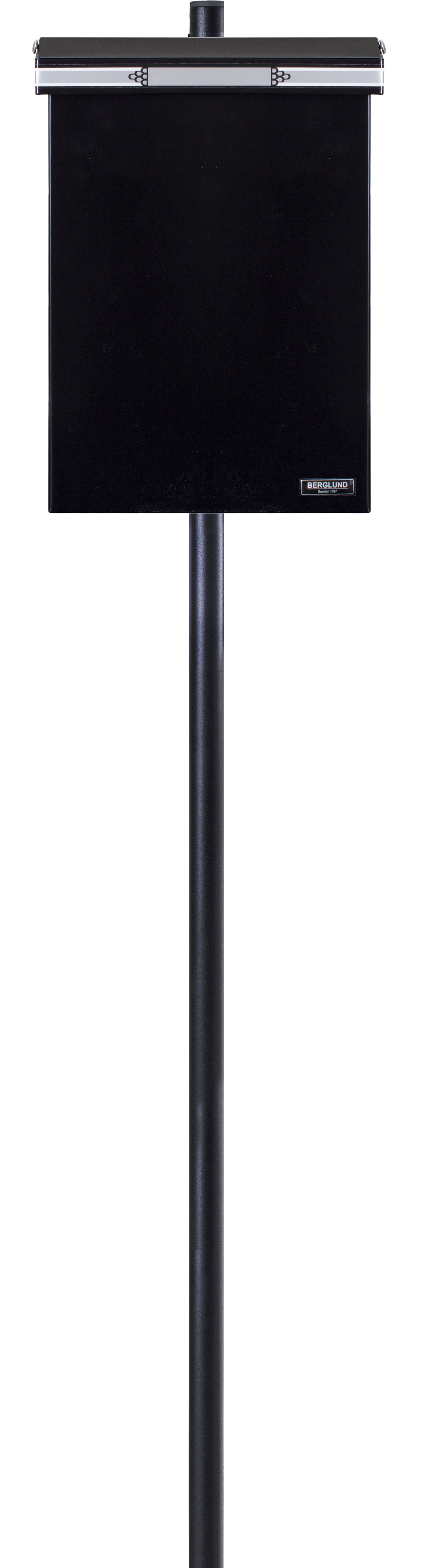 Postilaatikon pystytystolppa Post-Stick Flex 1500mm musta