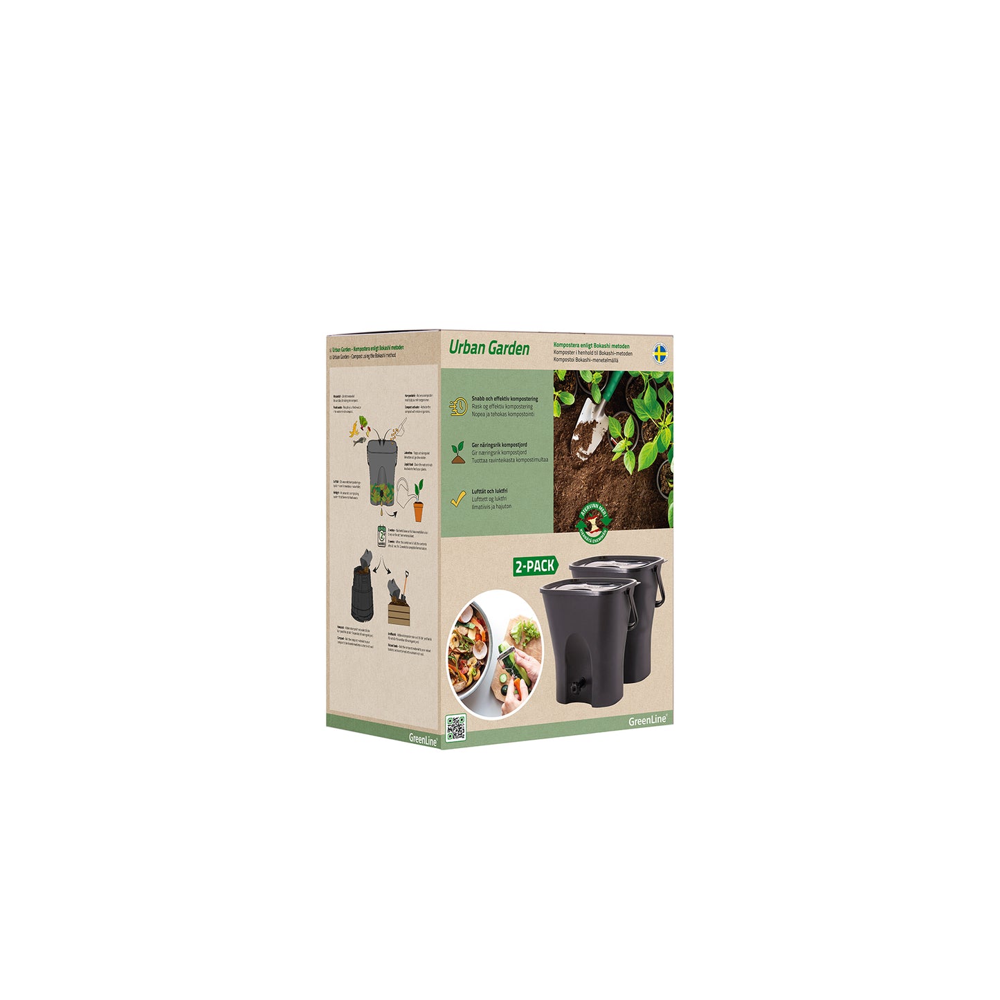 Kompost Urban Garden 15l 2-pack