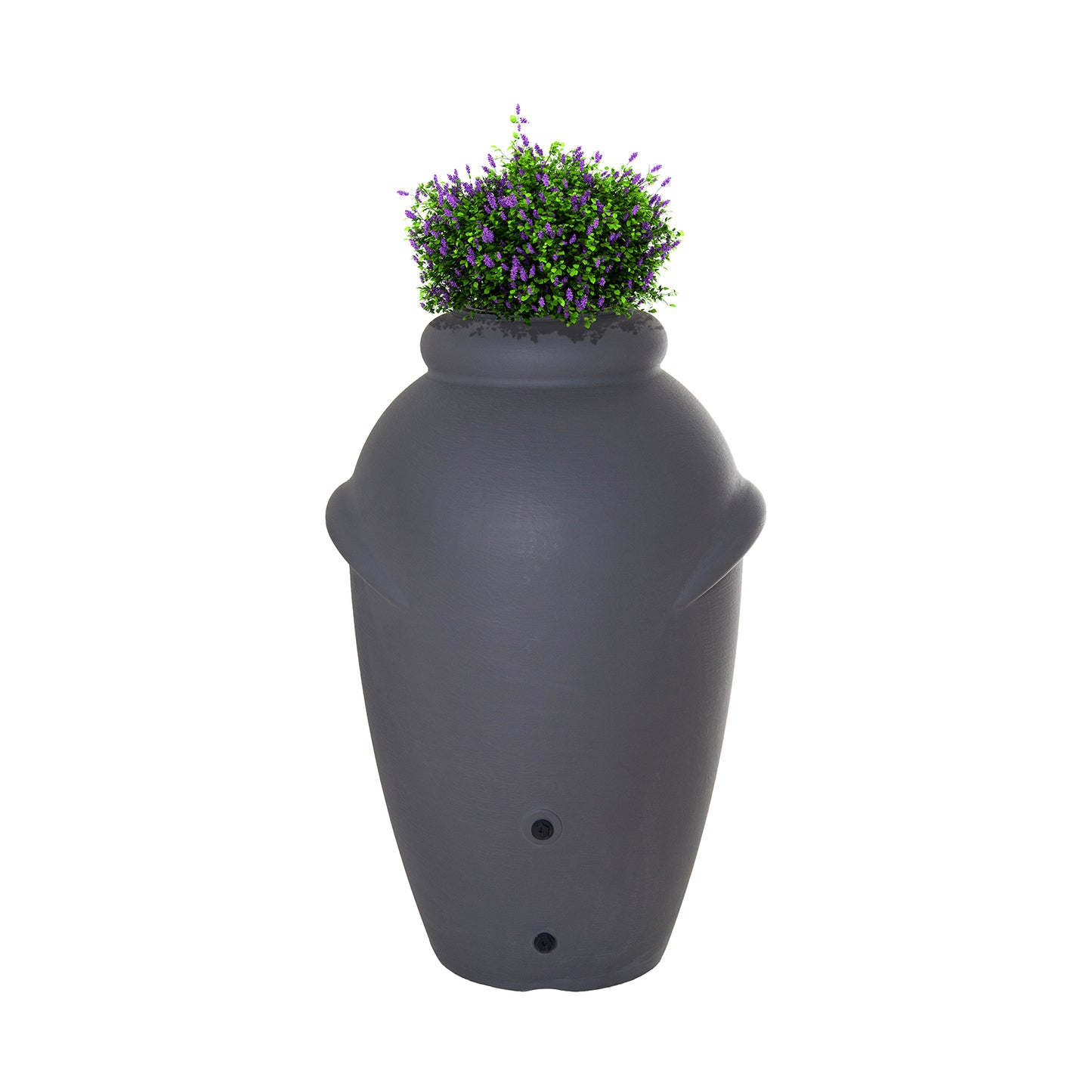 Rainwater barrel 360l gray with lid