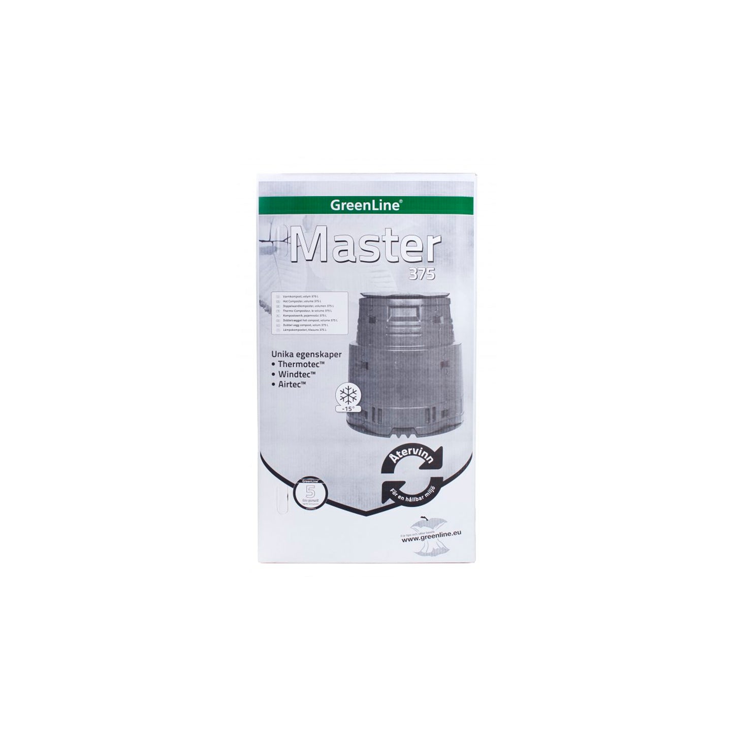 Warm compost Master 375l black -15 °C