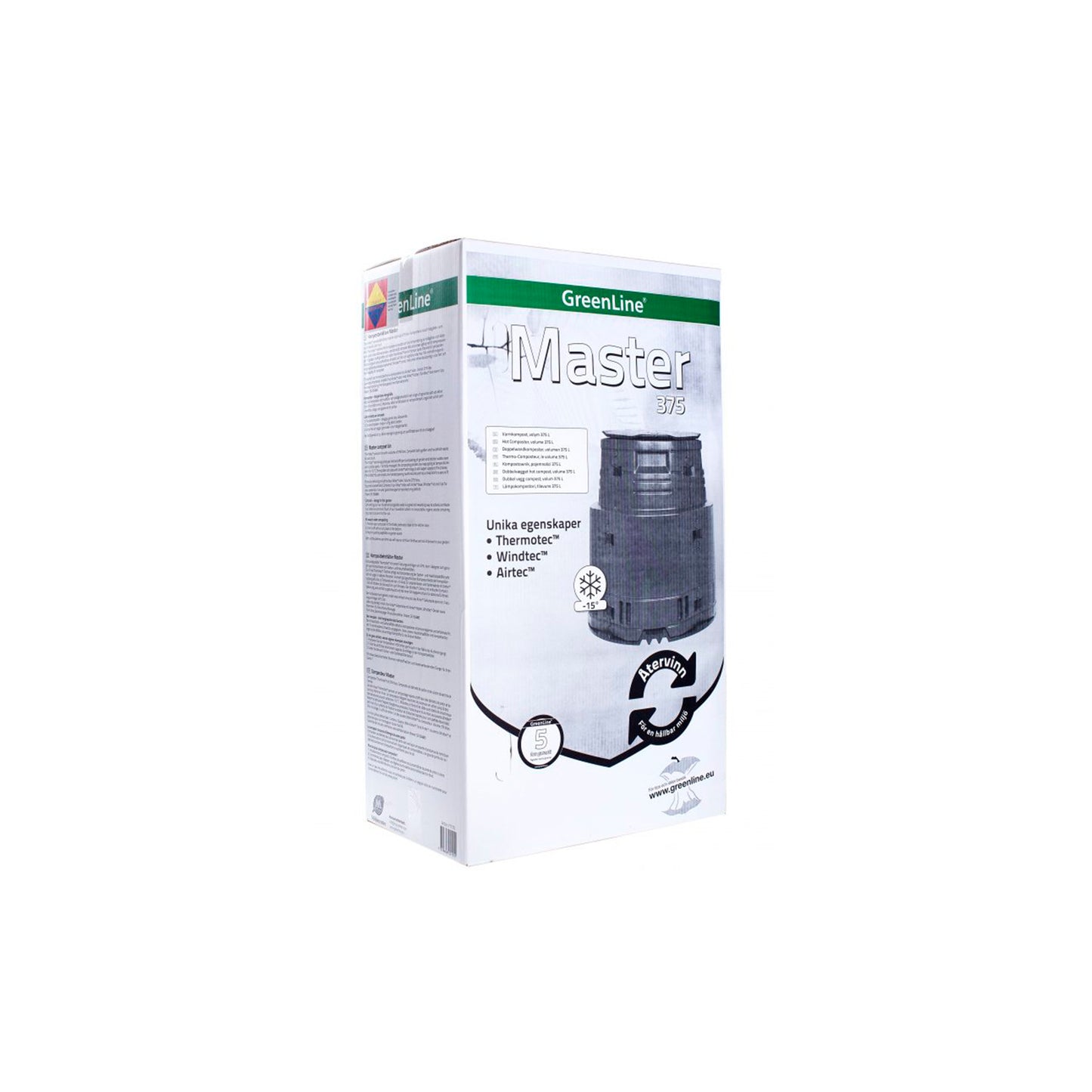 Warm compost Master 375l black -15 °C