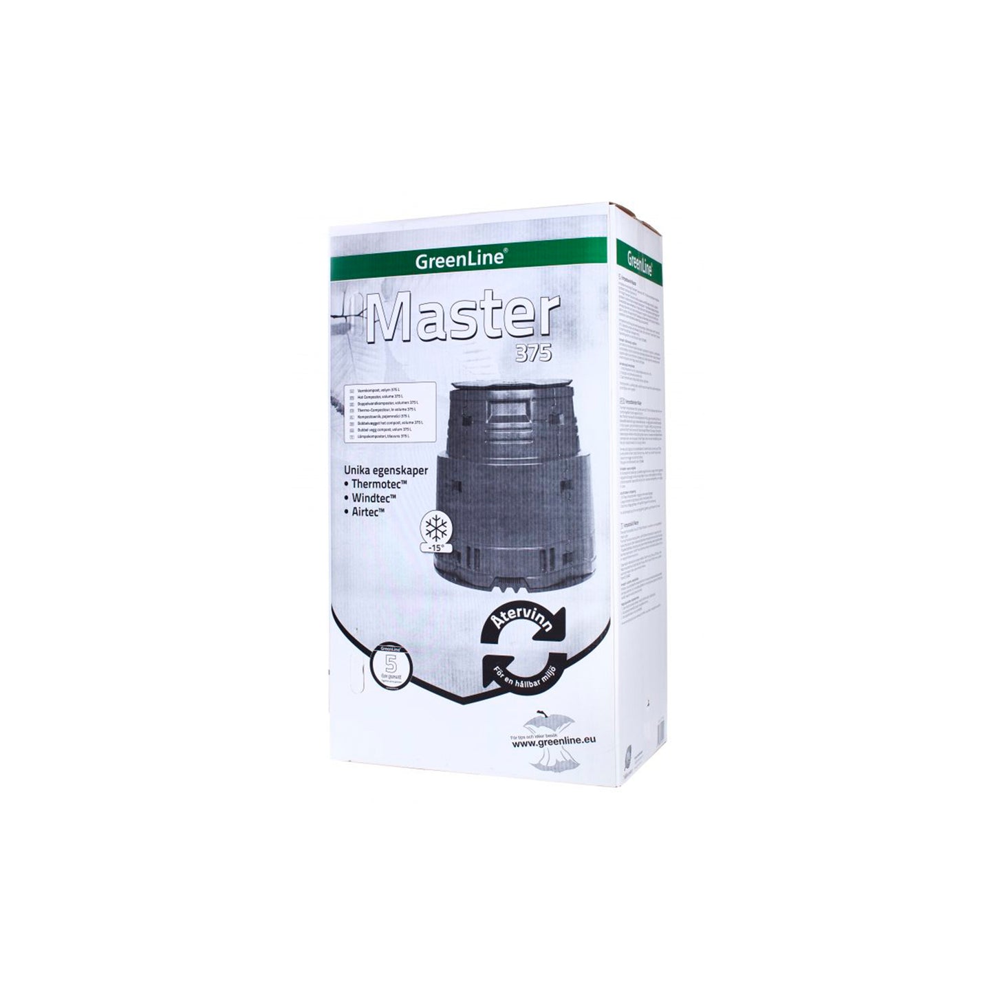 Warm compost Master 375l black -15 °C