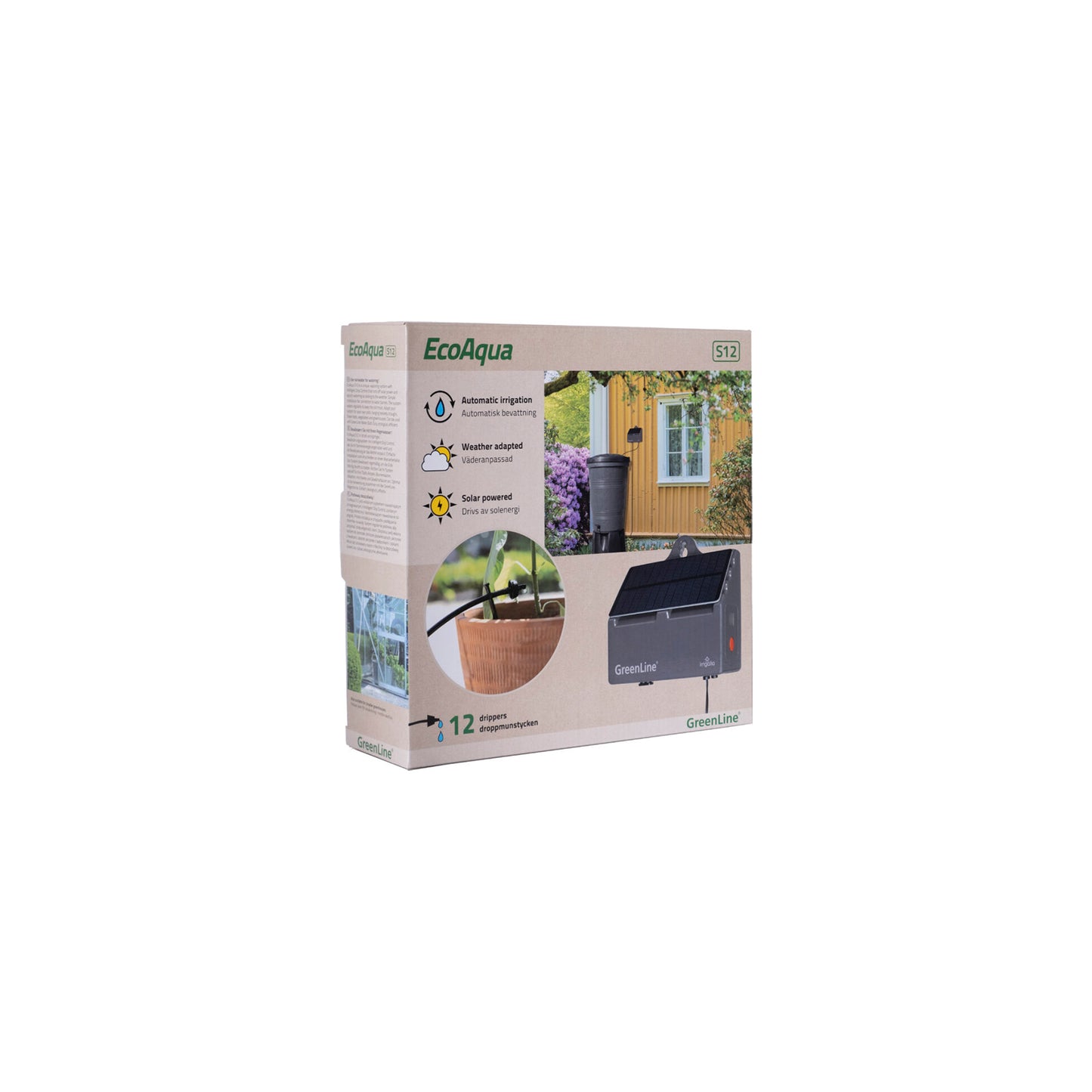 Automatisk droppbevattningsystem EcoAqua S-12