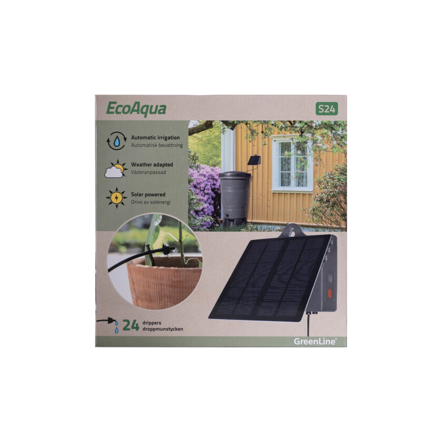 Automatiskt Droppbevattningsystem EcoAqua S-24