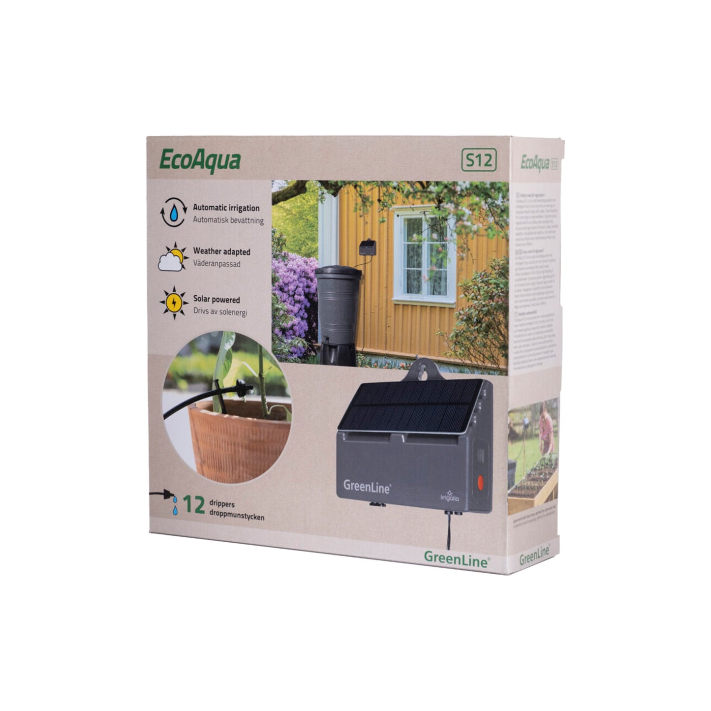 Automatisk droppbevattningsystem EcoAqua S-12
