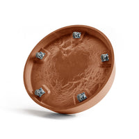Aluslautanen Oslo pyörillä 45cm terracotta