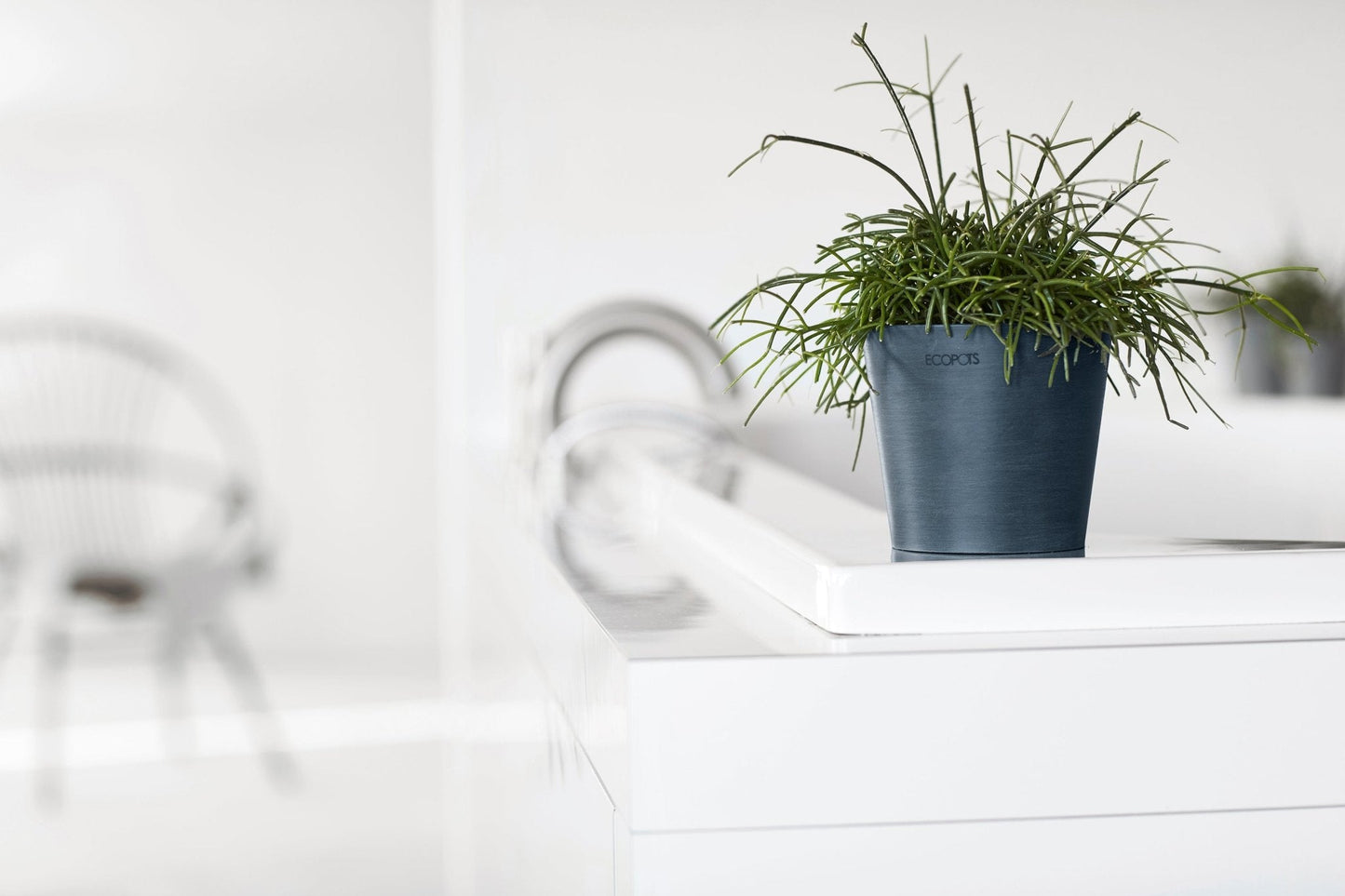 Kukkaruukku - Ecopots - Amsterdam 10,5cm tummansininen - Ecopots - Uuden aikakauden kukkaruukku kierrätysmateriaalista