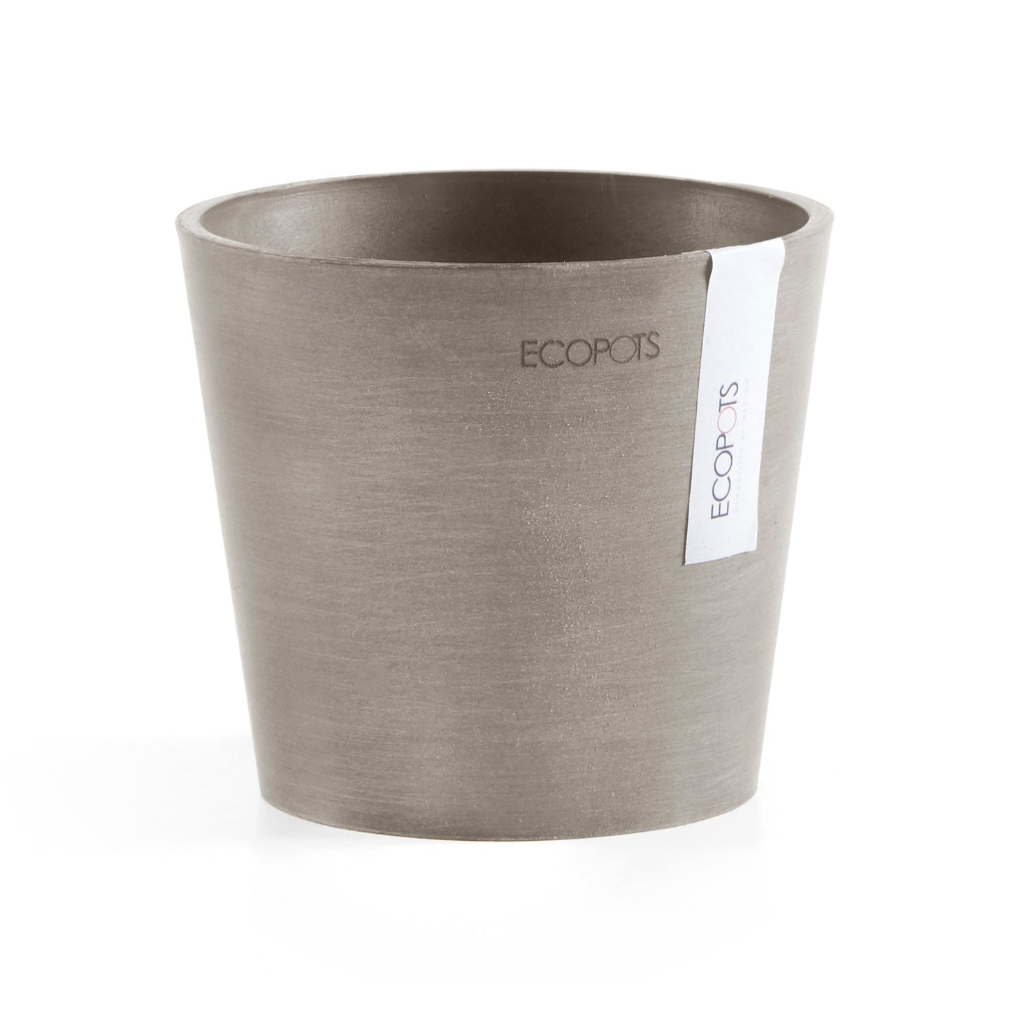 Kukkaruukku - Ecopots - Amsterdam 13cm taupe - Ecopotskauppa - Uuden aikakauden kukkaruukku