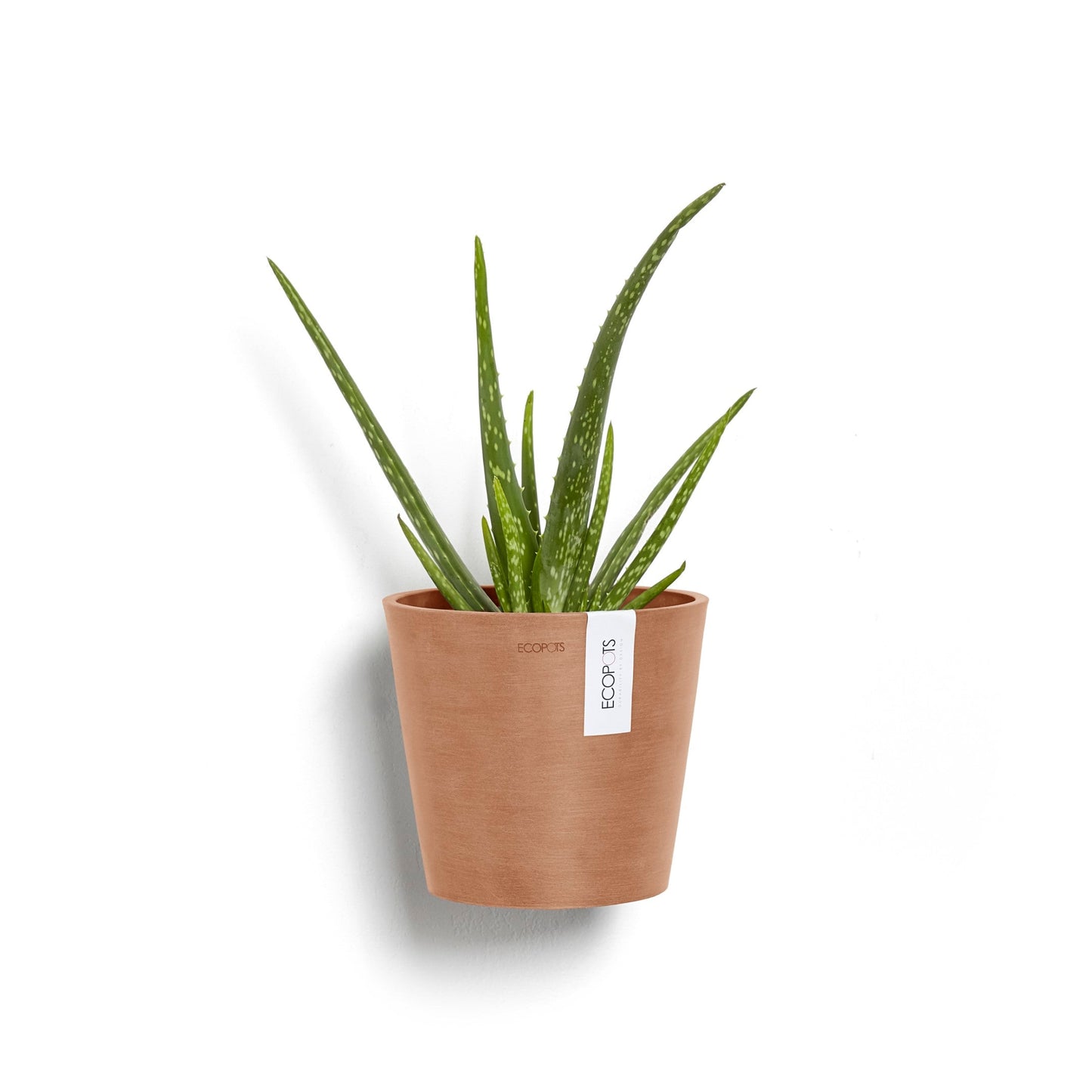 Kukkaruukku - Ecopots - Amsterdam 20cm seinäruukku terracotta - Ecopotskauppa - Uuden aikakauden kukkaruukku