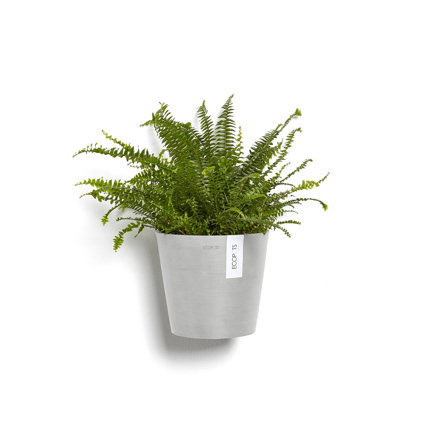 Kukkaruukku - Ecopots - Amsterdam 20cm seinäruukku valkoharmaa - Ecopotskauppa - Uuden aikakauden kukkaruukku