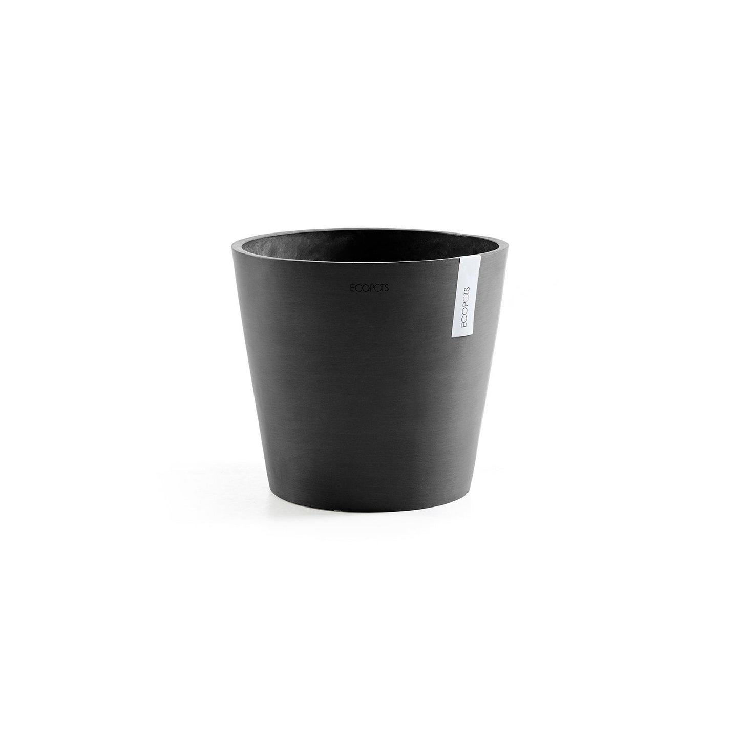 Kukkaruukku - Ecopots - Amsterdam 25cm tummanharmaa - Ecopotskauppa - Uuden aikakauden kukkaruukku