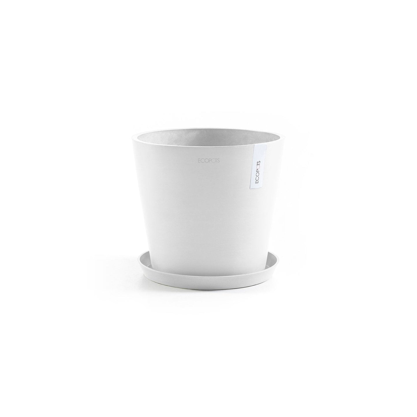 Kukkaruukku - Ecopots - Amsterdam 25cm valkoinen - Ecopotskauppa - Uuden aikakauden kukkaruukku