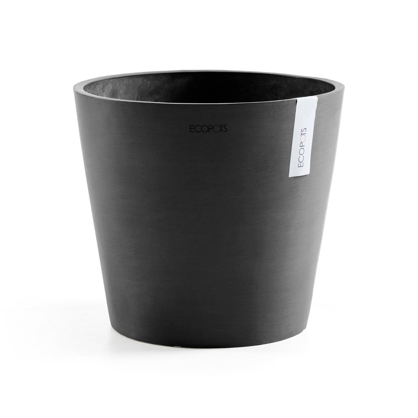 Kukkaruukku - Ecopots - Amsterdam 40cm tummanharmaa - Ecopotskauppa - Uuden aikakauden kukkaruukku