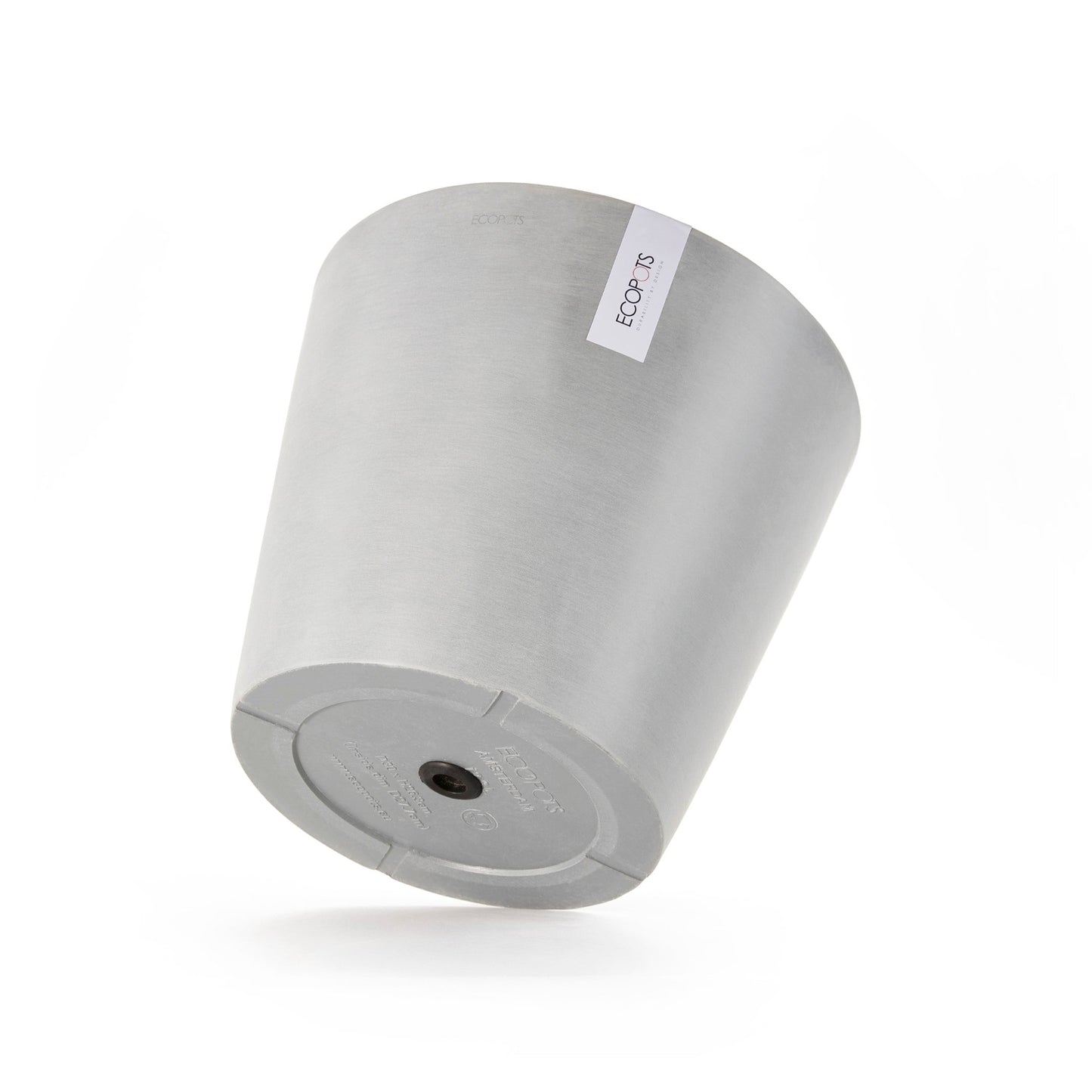 Kukkaruukku - Ecopots - Amsterdam 40cm valkoharmaa - Ecopotskauppa - Uuden aikakauden kukkaruukku