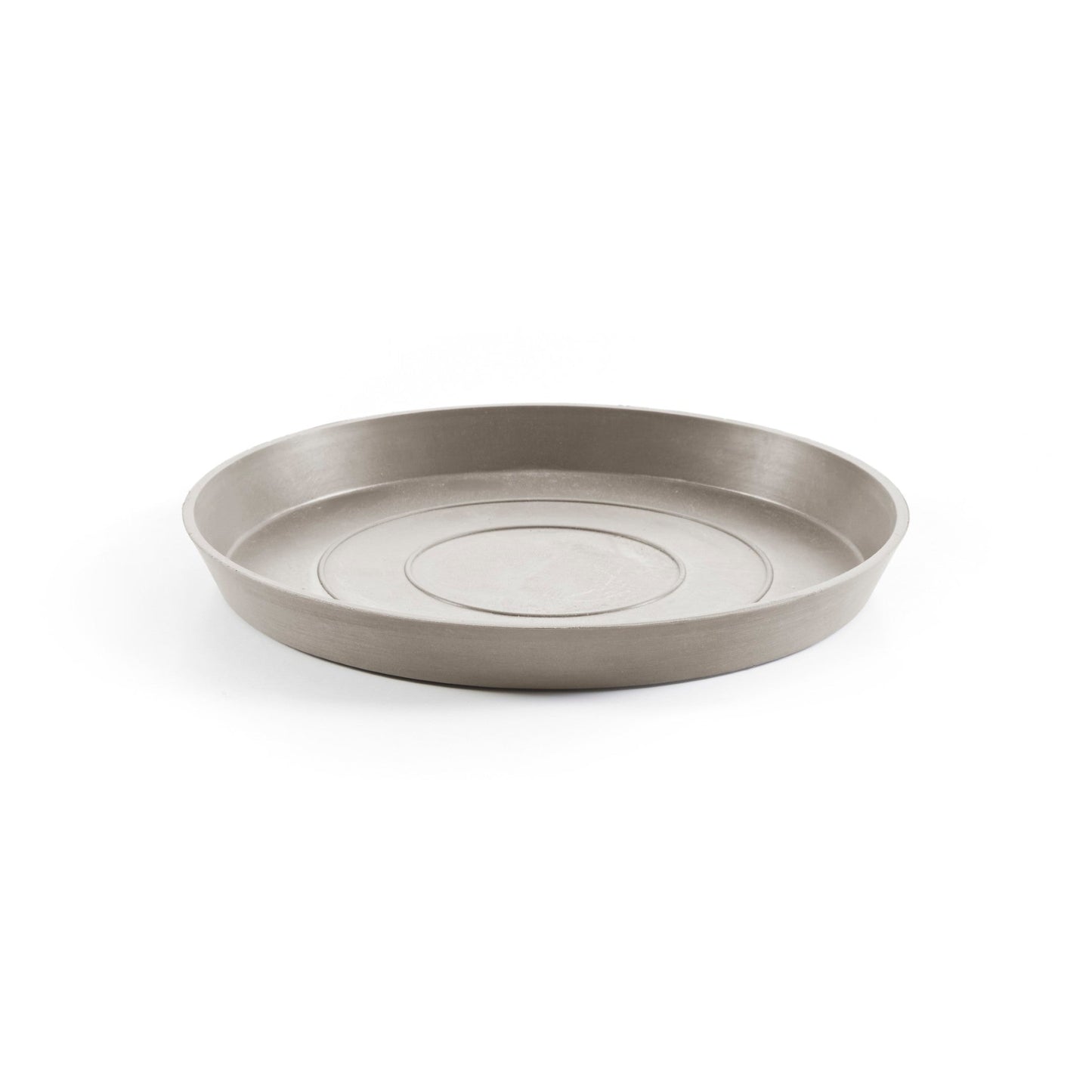 Kukkaruukku - Ecopots - Amsterdam aluslautanen 30cm taupe - Ecopotskauppa - Uuden aikakauden kukkaruukku