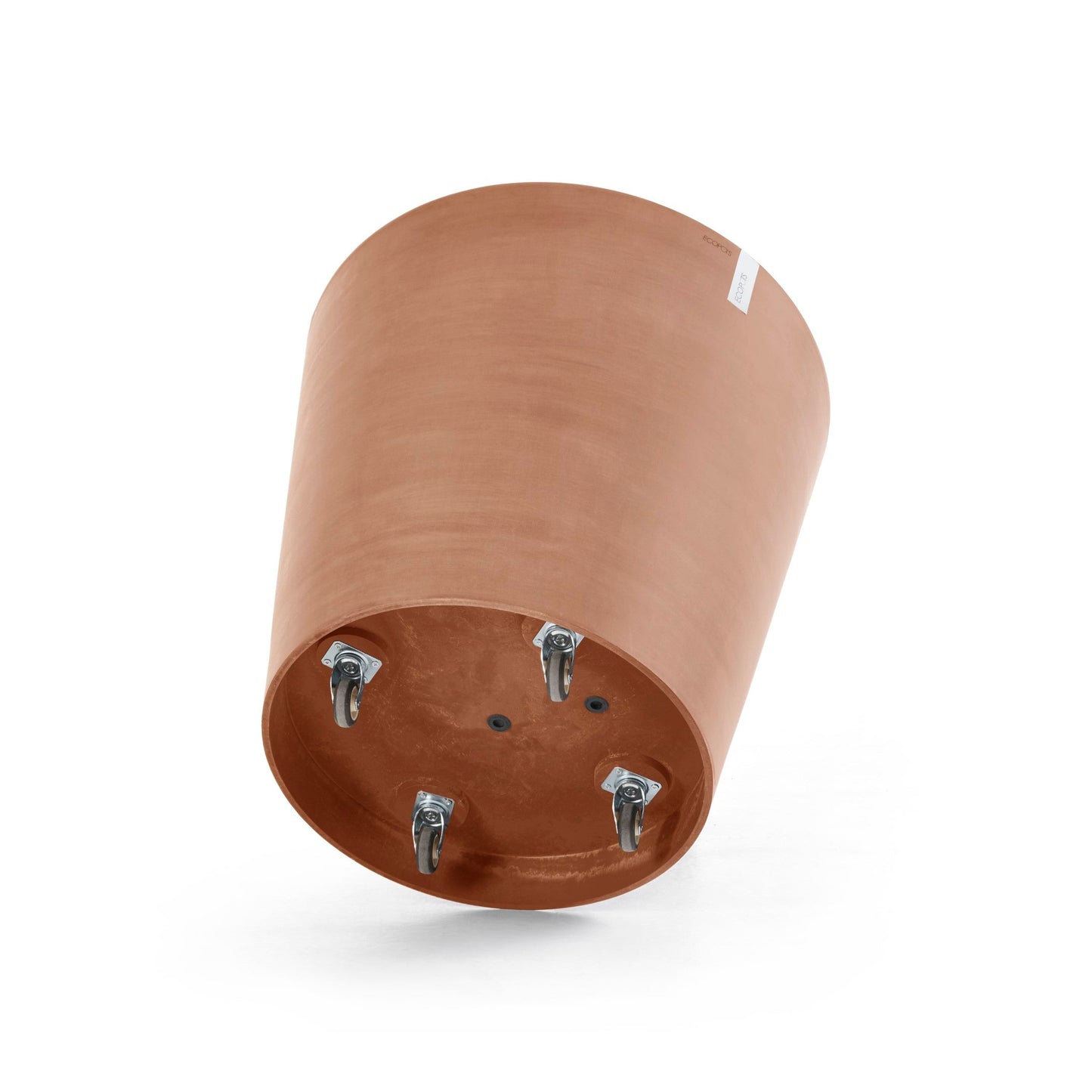 Kukkaruukku - Ecopots - Amsterdam pyörillä 60cm terracotta - Ecopotskauppa - Uuden aikakauden kukkaruukku