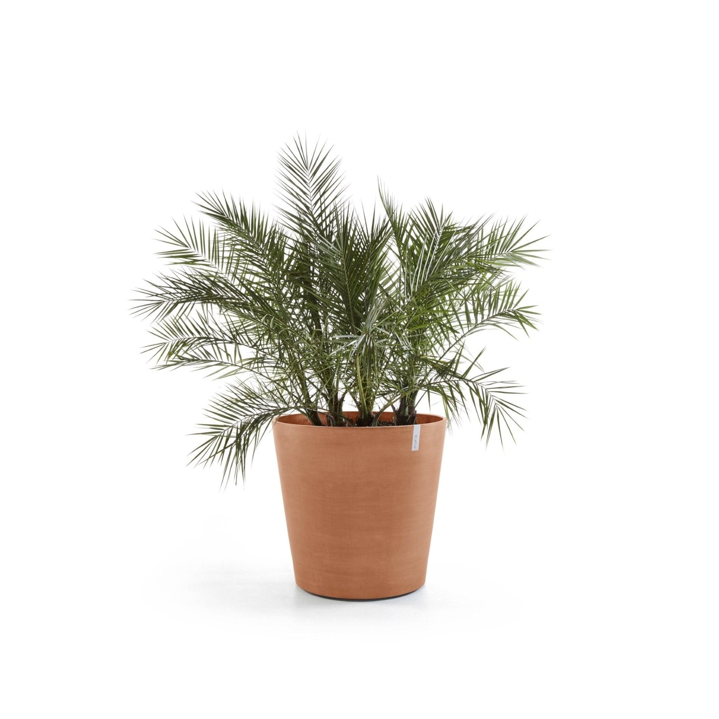Kukkaruukku - Ecopots - Amsterdam pyörillä 60cm terracotta - Ecopots - Uuden aikakauden kukkaruukku kierrätysmateriaalista