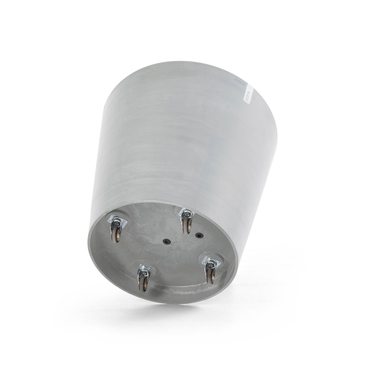Kukkaruukku - Ecopots - Amsterdam pyörillä 80cm valkoharmaa - Ecopotskauppa - Uuden aikakauden kukkaruukku