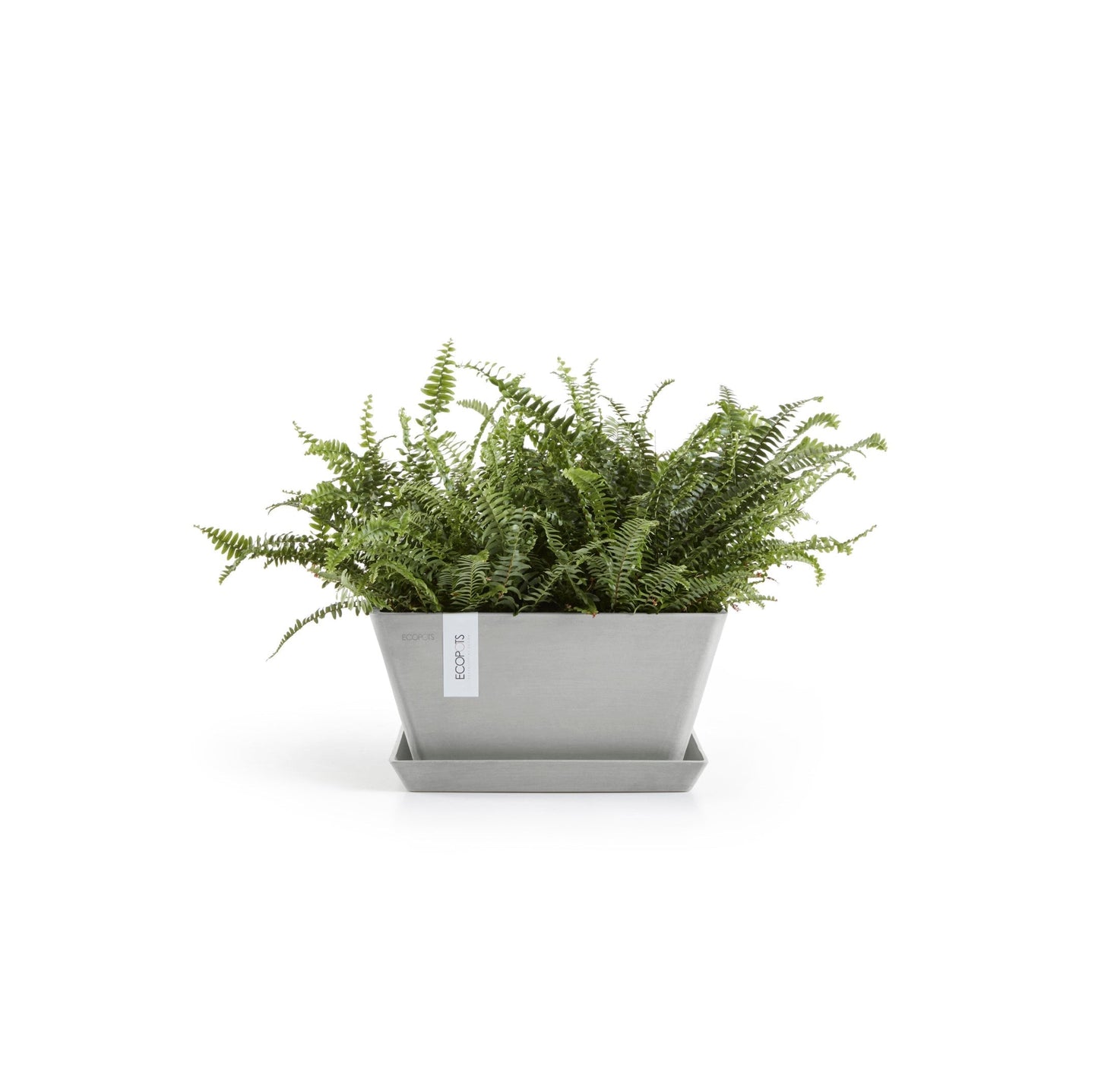 Kukkaruukku - Ecopots - Berliini 30cm valkoharmaa - Ecopotskauppa - Uuden aikakauden kukkaruukku