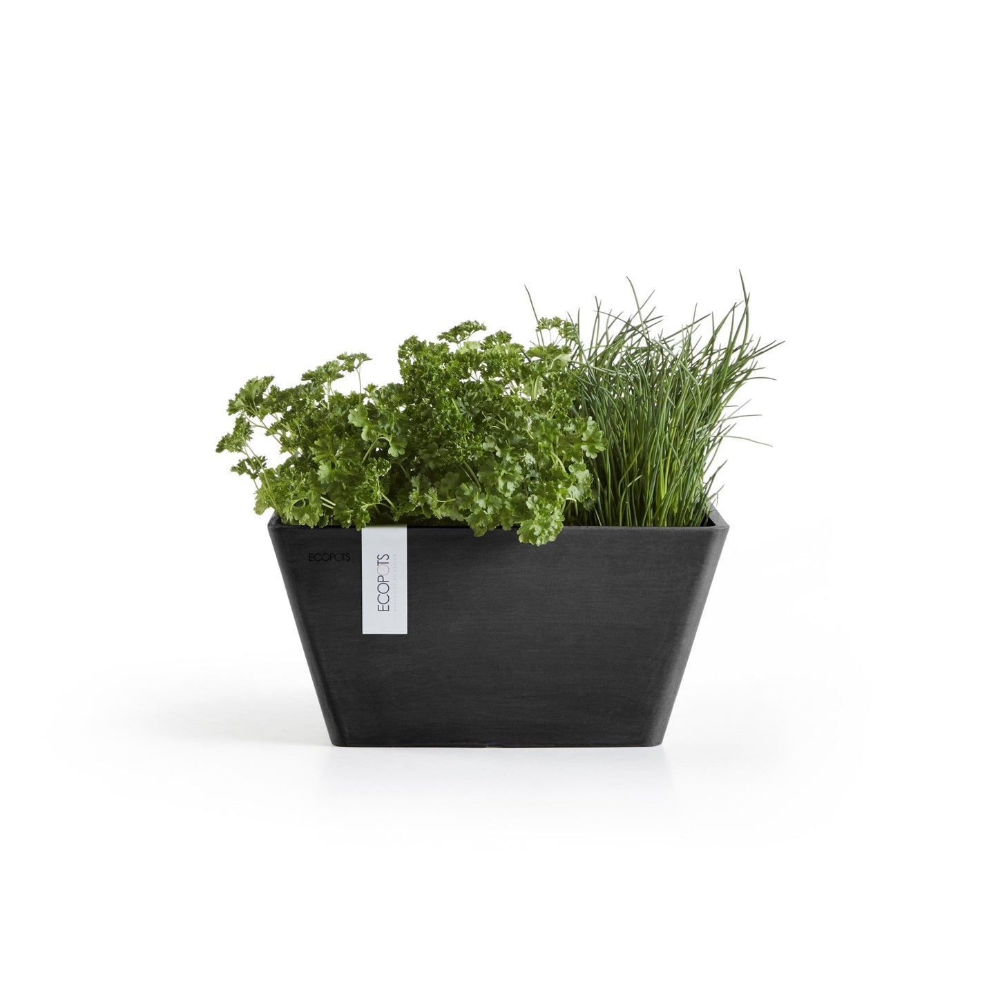 Kukkaruukku - Ecopots - Berliini 40cm tummanharmaa - Ecopotskauppa - Uuden aikakauden kukkaruukku
