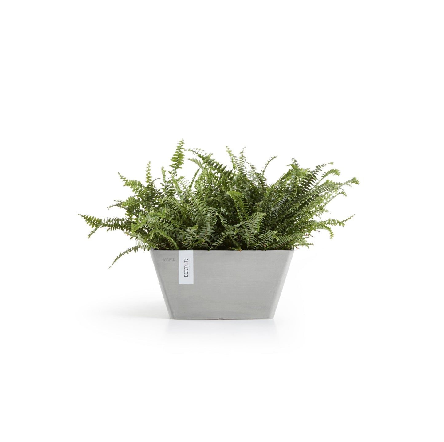 Kukkaruukku - Ecopots - Berliini 40cm valkoharmaa - Ecopotskauppa - Uuden aikakauden kukkaruukku