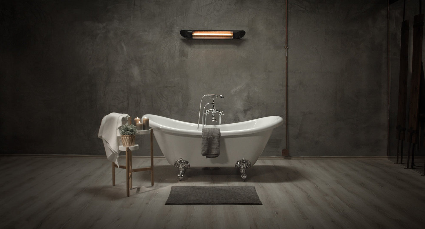 Terrassvärmare Veito Blade S 2500W IP55, Svart