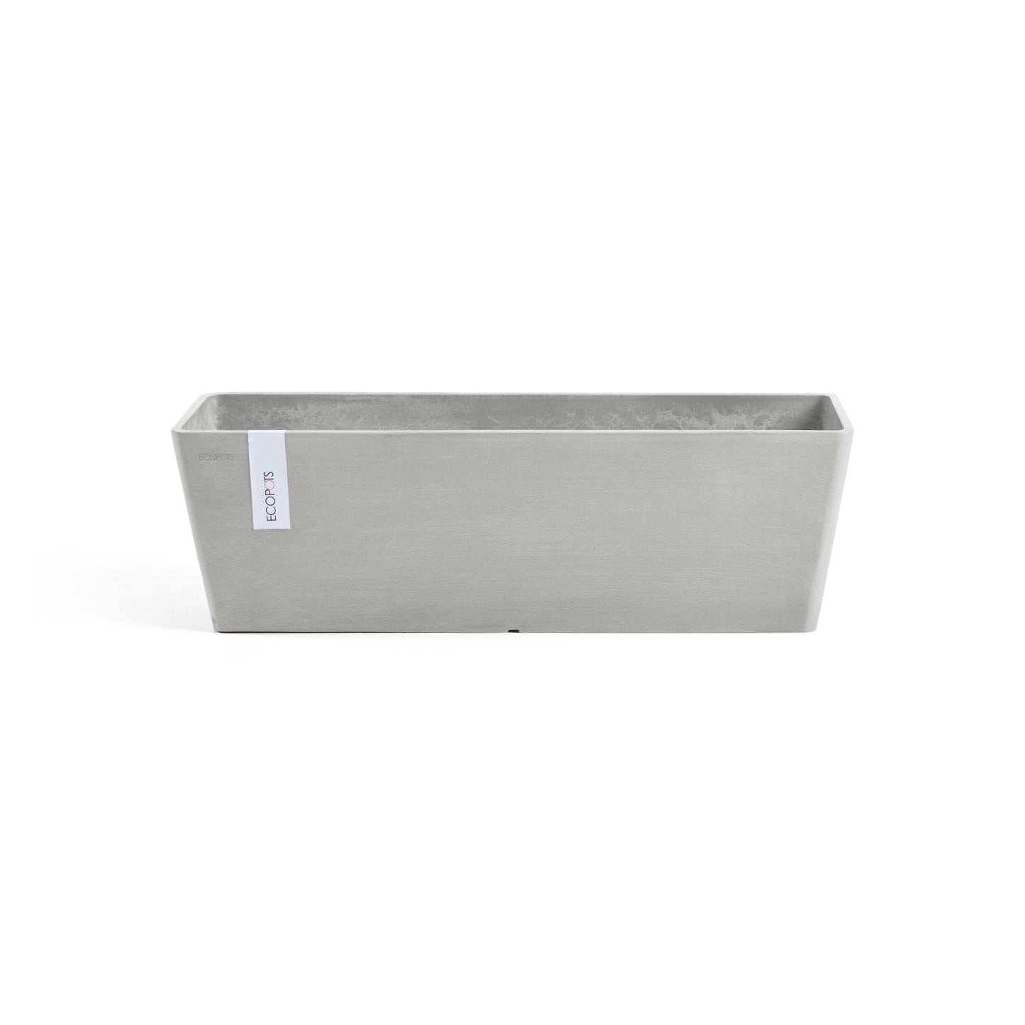 Kukkaruukku - Ecopots - Bruge 55cm valkoharmaa - Ecopotskauppa - Uuden aikakauden kukkaruukku