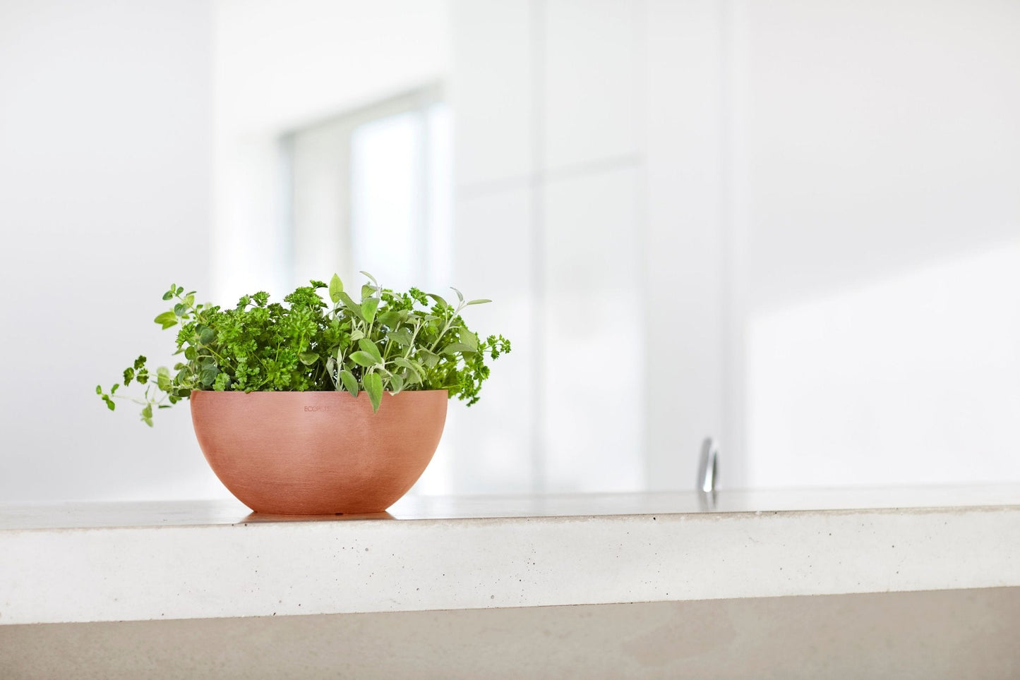 Kukkaruukku - Ecopots - Brysseli 35cm terracotta - Ecopots - Uuden aikakauden kukkaruukku kierrätysmateriaalista