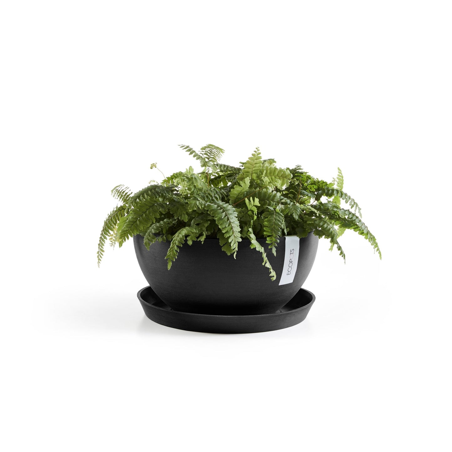 Kukkaruukku - Ecopots - Brysseli 35cm tummanharmaa - Ecopotskauppa - Uuden aikakauden kukkaruukku