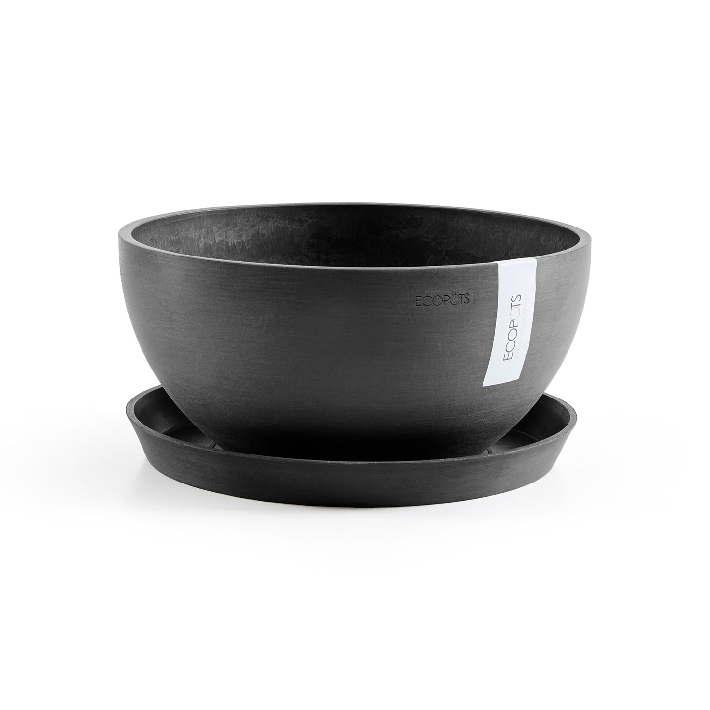 Kukkaruukku - Ecopots - Brysseli 35cm tummanharmaa - Ecopotskauppa - Uuden aikakauden kukkaruukku