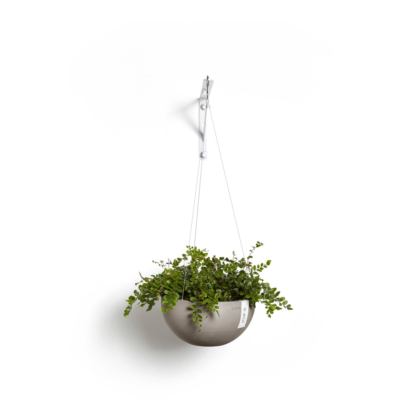 Kukkaruukku - Ecopots - Brysseli ripustettava 27cm taupe - Ecopotskauppa - Uuden aikakauden kukkaruukku