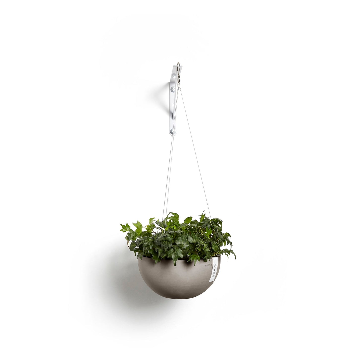 Kukkaruukku - Ecopots - Brysseli ripustettava 27cm taupe - Ecopotskauppa - Uuden aikakauden kukkaruukku