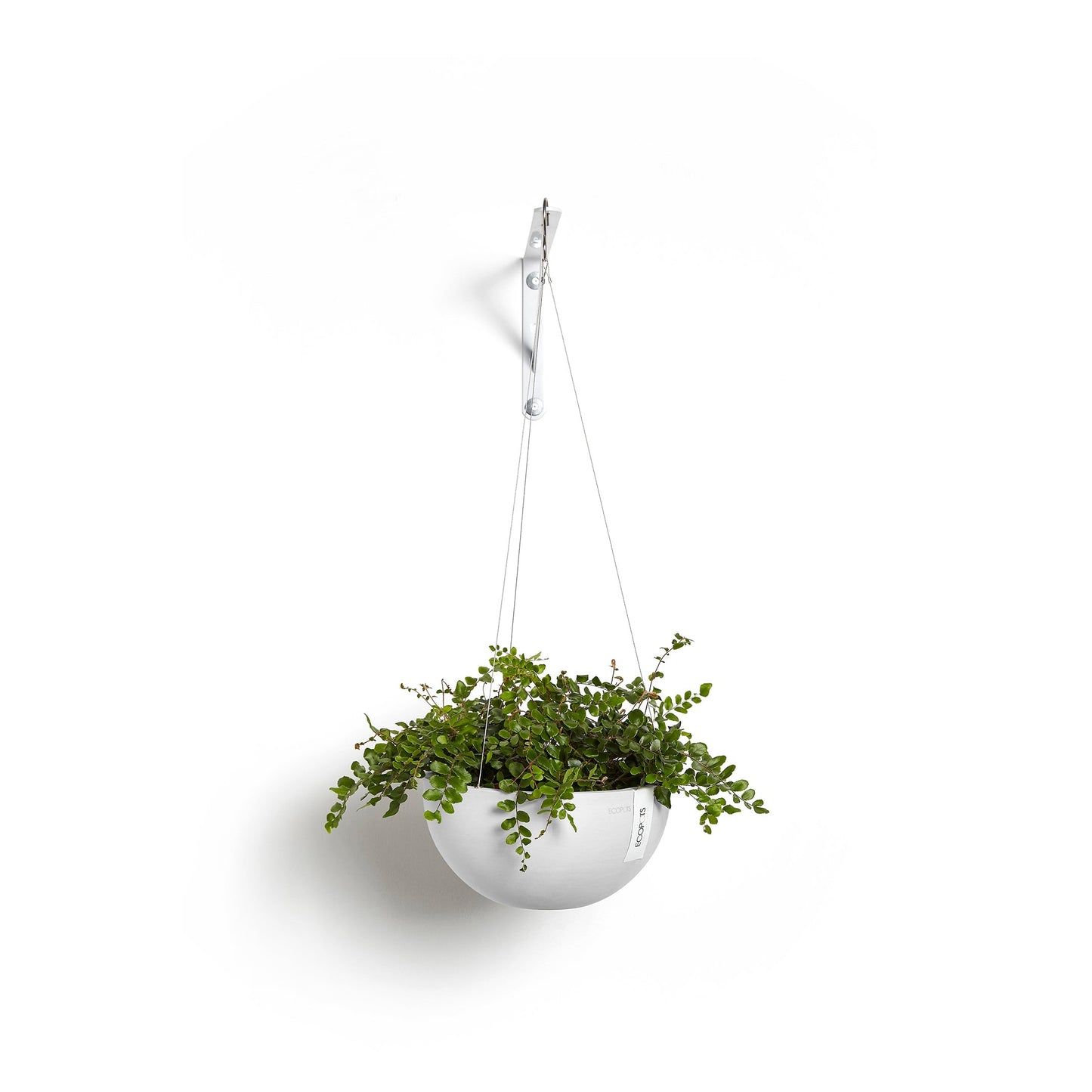 Kukkaruukku - Ecopots - Brysseli ripustettava 33cm valkoinen - Ecopotskauppa - Uuden aikakauden kukkaruukku