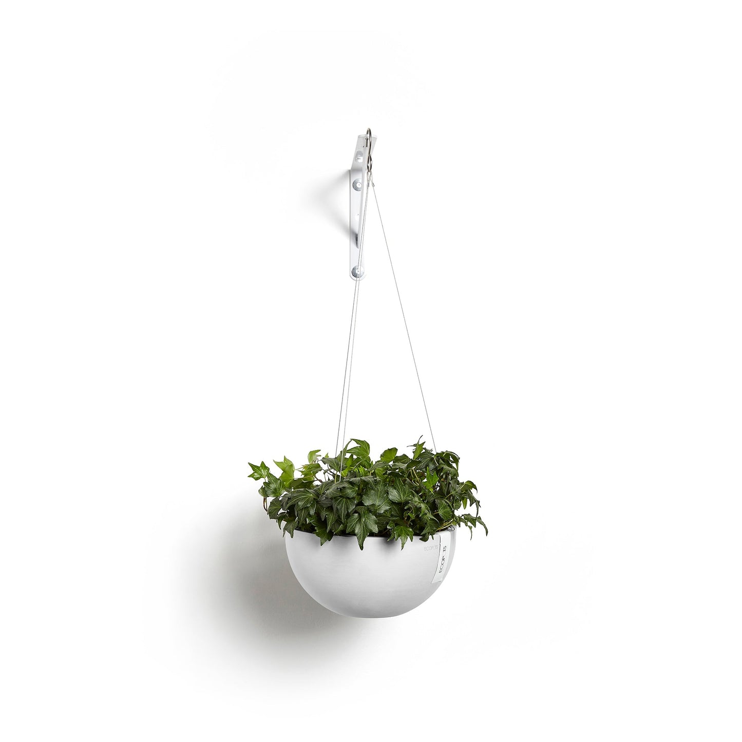 Kukkaruukku - Ecopots - Brysseli ripustettava 33cm valkoinen - Ecopotskauppa - Uuden aikakauden kukkaruukku
