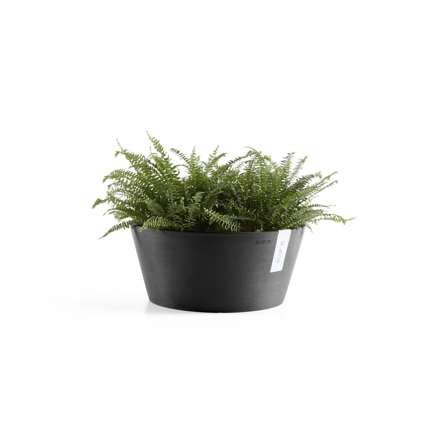 Kukkaruukku - Ecopots - Frankfurt 40cm tummanharmaa - Ecopotskauppa - Uuden aikakauden kukkaruukku