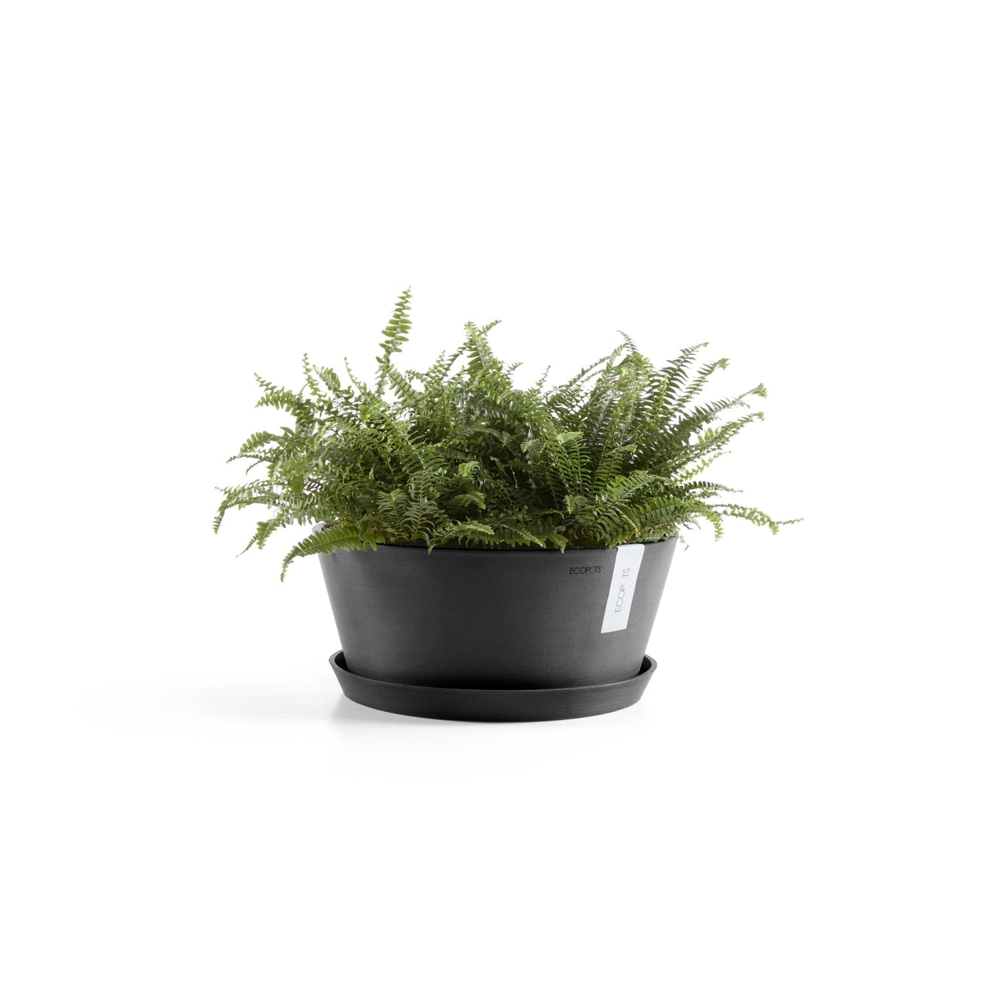 Kukkaruukku - Ecopots - Frankfurt 40cm tummanharmaa - Ecopotskauppa - Uuden aikakauden kukkaruukku